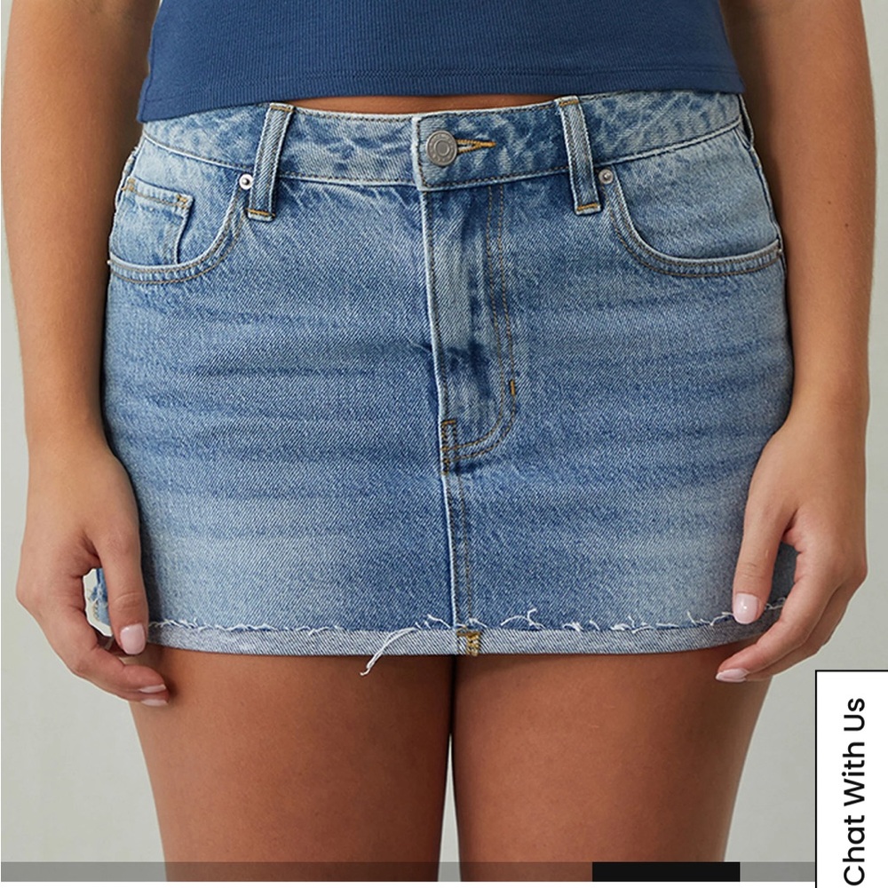 Pacsun Mid rise denim skirt new